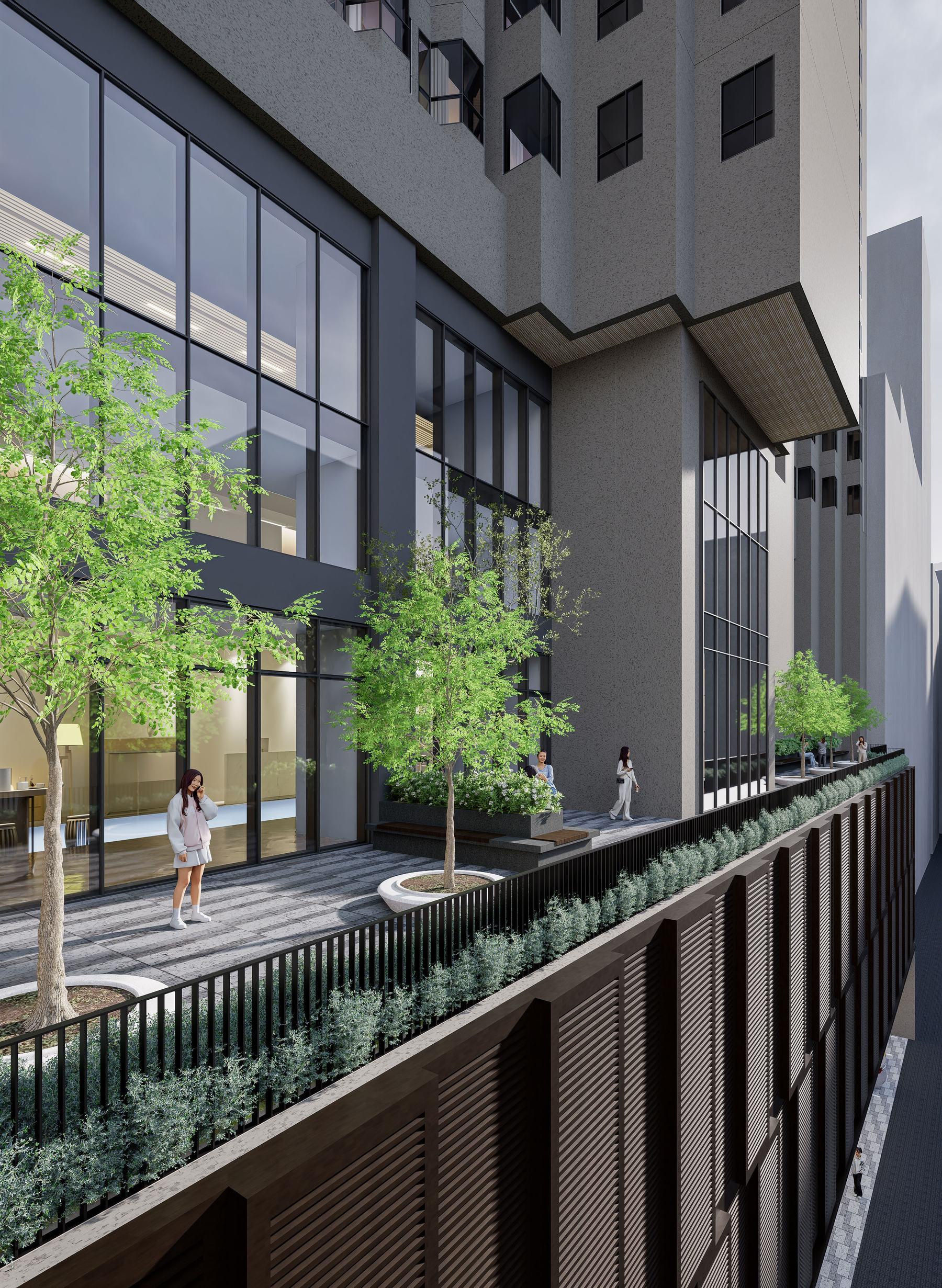 Podium landscape terrace